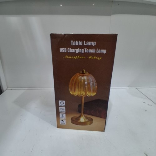 CORDLESS RECHARGEABLE 3 COLOUR TOUCH TABLE LAMP - 13" - GOLD image 4