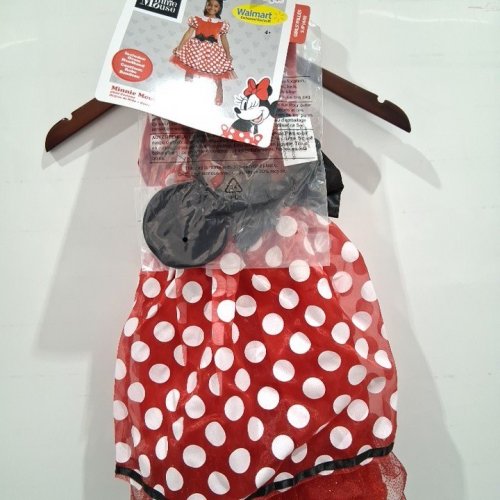 2PC GIRL'S DISNEY MINNIE MOUSE COSTUME SET - SMALL (4-6) - RED/WHITE/BLACK (STYLE: 66653 L) image 4