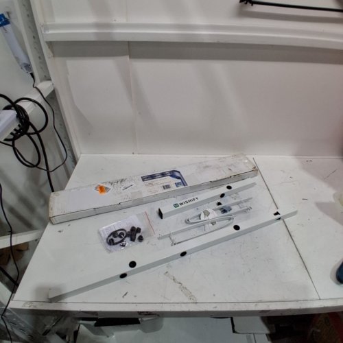 WISHIFY LIGHTWEIGHT HOCKEY GEAR DRYING RACK - 55" X 22" - WHITE - (MODEL: HGDR-MESI-W-1) image 2