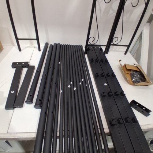 YAHEETECH METAL BED FRAME WITH HEADBOARD AND FOOTBOARD SINGLE PLATFORM - TWIN - BLACK (MODEL: 601492) image 3