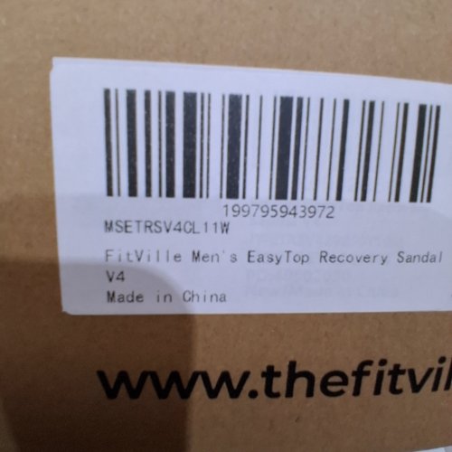 MEN'S FITVILLE EASYTOP RECOVERY SANDAL V4 - SIZE 11 WIDE - COCOA LUXE image 2