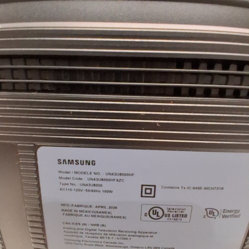 SAMSUNG CRYSTAL UHD U8000H 4 K VISION SMART TV TELEVISION - 43" - BLACK (MODEL: UN43U8000HFXZC) image 14