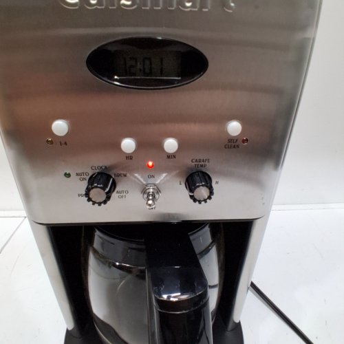 CUISINART BREW CENTRAL 12-CUP PROGRAMMABLE COFFEE MAKER - BLACK/STAINLESS STEEL (MODEL: DCC-1200C) image 2