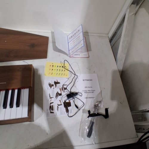 KIDS STRICH MINI PIANO KEYBOARD SET - 37 KEYS - BROWN (MODEL: SEK-37S) image 4