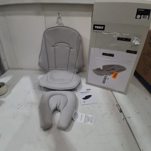 THULE NEWBORN STROLLER INLAY FOR NEWBORNS UP TO 6 MONTHS - MACHINE WASHABLE, *COMPATIBILITY VARIES SEE PHOTOS* - SOFT GRAY (MODEL: 11200303) image 2