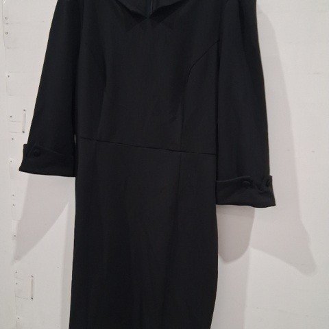 WOMEN'S LONG SLEEVE DRESS - LARGE - BLACK image 2