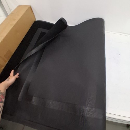 AROTIVE NON SLIP ENTRANCE FRONT DOOR MAT - 59" X 36" - BLACK image 3