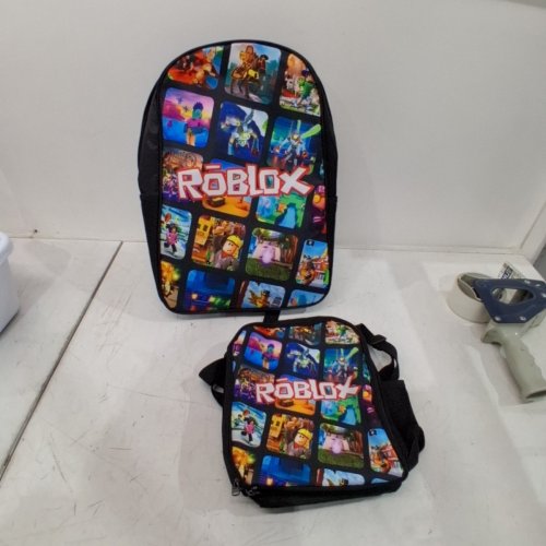 3PC ROBLOX VIRTUAL WORLD PRINTED BACKPACK WITH LUNCH BOX AND PENCIL CASE image 5