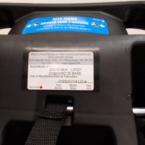 DOREL JUVENILE SAFETY 1ST EXTRA CAR SEAT BASE COMPATIBLE WITH ONBOARD 35 / SUREFIT 35 / MAXI-COSI 35 CAR SEATS - BLACK (MODEL: 22075CBLK) image 2