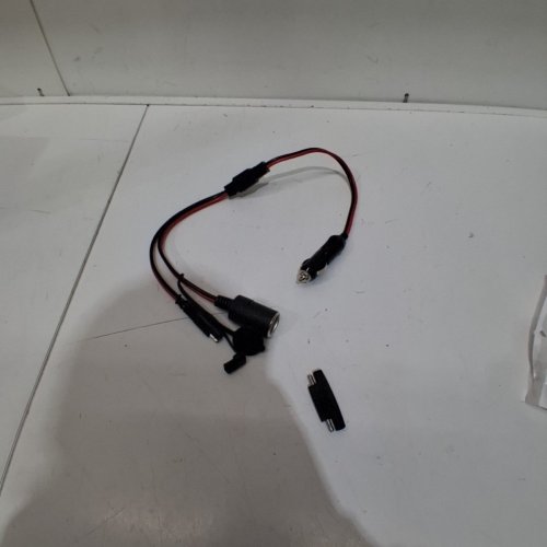 AUTOMOTIVE CIGARETTE LIGHTER AIR PUMP POWER CABLE - 26" - BLACK image 2