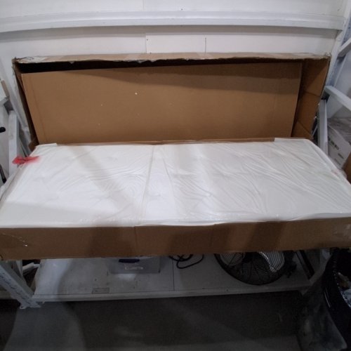KEYLUV UPHOLSTERED PLATFORM BED FRAME WITH HEADBOARD AND 4 STORAGE DRAWERS - QUEEN - BEIGE - (MODEL: KLV-UP-100) image 3
