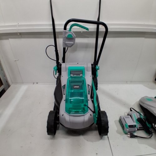 LITHELI CORDLESS LAWN MOWER - 13"- GREEN/BLACK - (MODEL: D03004551) image 4