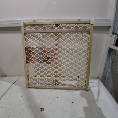 NORTH STATES TODDLEROO DIAMOND MESH WOOD GATE - 23" X 26.5-42" image 2