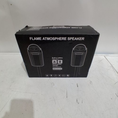 2PK BLONBAR LED FLAME ATMOSPHERE OUTDOOR BLUETOOTH PORTABLE SPEAKER/STEREO WITH STAKES OR HOOKS FOR HANGING - BLACK image 6