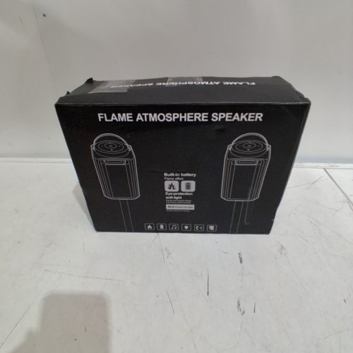 2PK BLONBAR LED FLAME ATMOSPHERE OUTDOOR BLUETOOTH PORTABLE SPEAKER/STEREO WITH STAKES OR HOOKS FOR HANGING - BLACK image 7