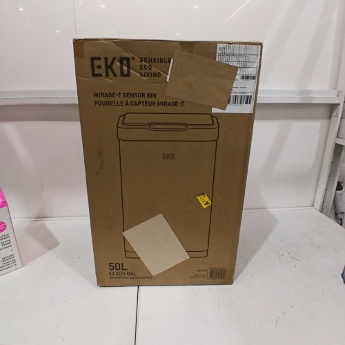 EKO MIRAGE-T TOUCHLESS RECTANGULAR MOTION SENSOR TRASH CAN - 50 L - BLACK (MODEL: EK9278TBMT-50 L) image 6