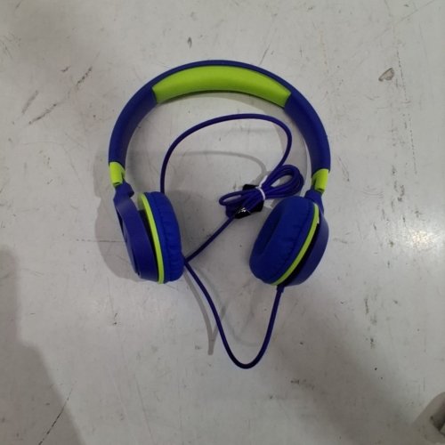 KIDS' MPOW CHE1 WIRED OVER THE HEAD HEADPHONES - GREEN/BLUE - (MODEL: MPBH385AG) image 3