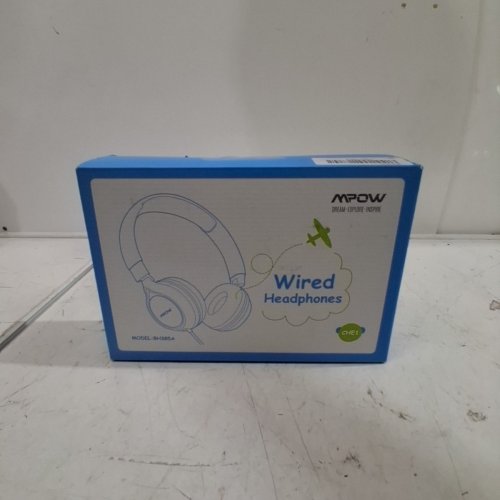 KIDS' MPOW CHE1 WIRED OVER THE HEAD HEADPHONES - GREEN/BLUE - (MODEL: MPBH385AG) image 4