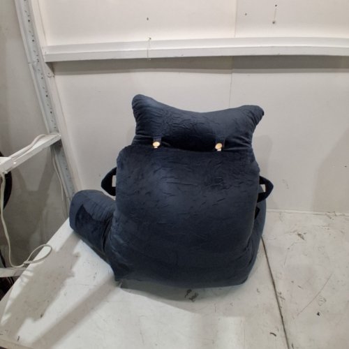 SLIGUY READING PILLOW WITH DETACHABLE NECK ROLL - 25" X 32" - GREY image 3