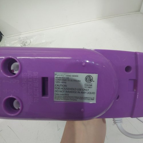 HAOOAIR 7-SPEED ELECTRIC HAND MIXER - 120 V 60HZ; 7 SPEED - PURPLE (MODEL: 188) image 3