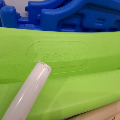 KIDS LITTLE TIKES EASY STORE JR. PICNIC TABLE WITH UMBRELLA - AGES 1-5 - BLUE/GREEN (MODEL: ‎629945M) image 3