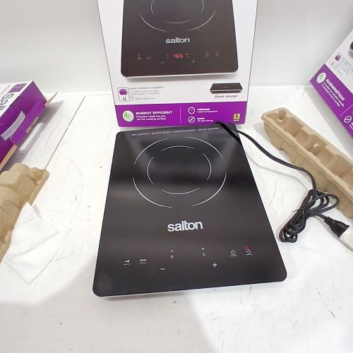 SALTON SLIM INDUCTION COOKTOP ENERGY EFFICIENT - 1500W - 60°C TO 240°C - BLACK (MODEL: ID2066) image 3