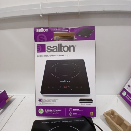 SALTON SLIM INDUCTION COOKTOP ENERGY EFFICIENT - 1500W - 60°C TO 240°C - BLACK (MODEL: ID2066) image 4