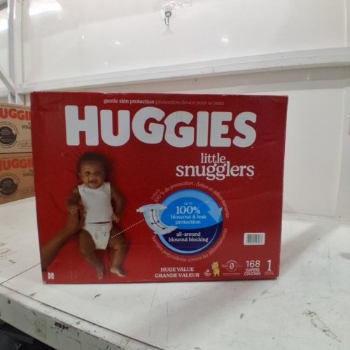 168PK HUGGIES WINNIE THE POOH LITTLE SNUGGLERS DIAPERS - SIZE: 1 image 2