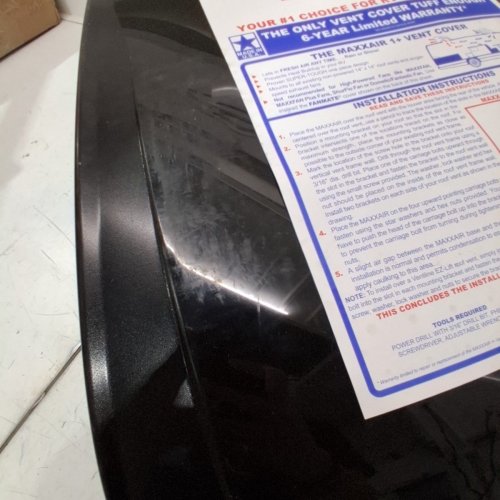 MAXXAIR MAXX I+ VENT COVER - COMPATIBLE WITH 14" X 14" RV ROOF FANS - BLACK (MODEL: 00-933052) image 3