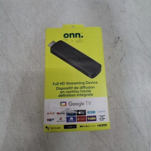 ONN. GOOGLE TV STREAMING DEVICE WITH VOICE CONTROL - 2K FULL HD - BLACK (MODEL: 100133520) image 4