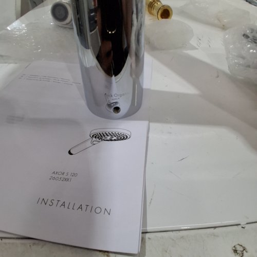 HANSGROHE AXOR STARCK ORGANIC 4 HOLE ROMAN TUB TRIM - CHROME image 3