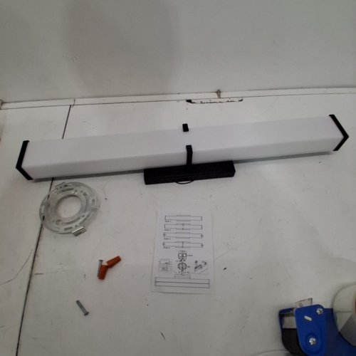 HOPAI MODERN LINEAR LED BATHROOM VANITY LIGHTING FIXTURE - DIMMABLE, 24", 25W, 2500LM, 2700K TO 5000K - BLACK (MODEL: WOR1-V245-80-27-B) image 2