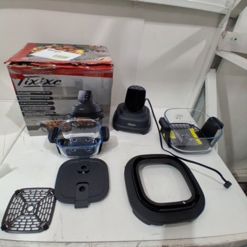 TIXIXC DUAL BASKET AIR FRYER - 120V -1500W - 4QT/ 6CUP - BLACK (MODEL: AF-40) image 3