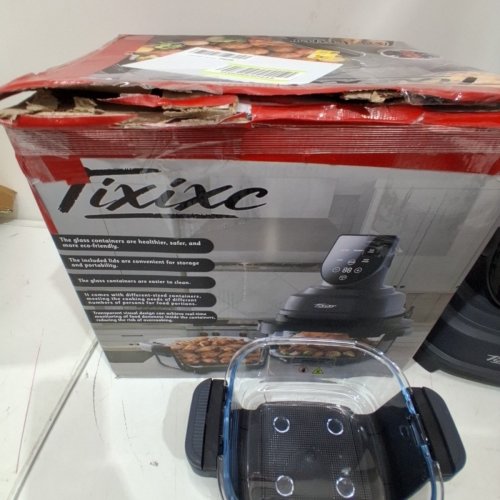 TIXIXC DUAL BASKET AIR FRYER - 120V -1500W - 4QT/ 6CUP - BLACK (MODEL: AF-40) image 5