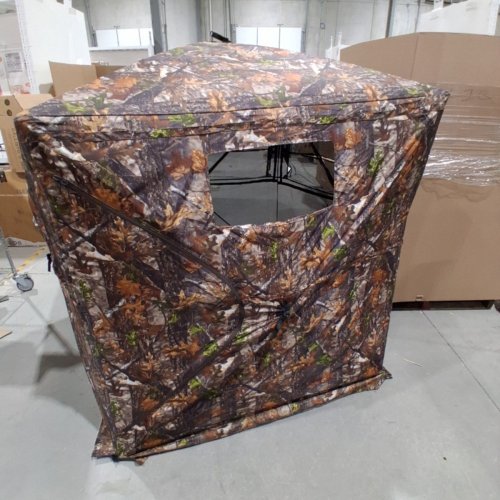 VEVOR CAMOUFLAGE HUNTING GROUND POP-UP BLIND TENT WITH CARRY BAG - BROWN CAMOUFLAGE (MODEL: ZHS5867-6) image 2