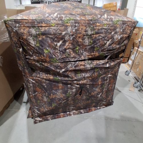 VEVOR CAMOUFLAGE HUNTING GROUND POP-UP BLIND TENT WITH CARRY BAG - BROWN CAMOUFLAGE (MODEL: ZHS5867-6) image 3
