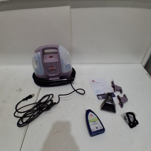 BISSELL LITTLE GREEN MINI CORDED PORTABLE CARPET & UPHOLSTERY DEEP CLEANER - 120 V - PURPLE/DUSK (MODEL: 4075G) image 3