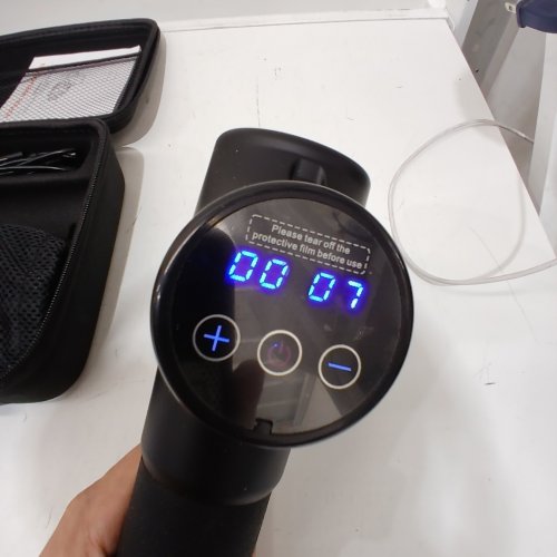 HOPOSO MASSAGE GUN DEEP TISSUE PERCUSSION MASSAGER 30 SPEED LEVEL - 8 MASSAGE HEADS- 4800RPM MAX -BLACK (MODEL: YL-MG001) image 2