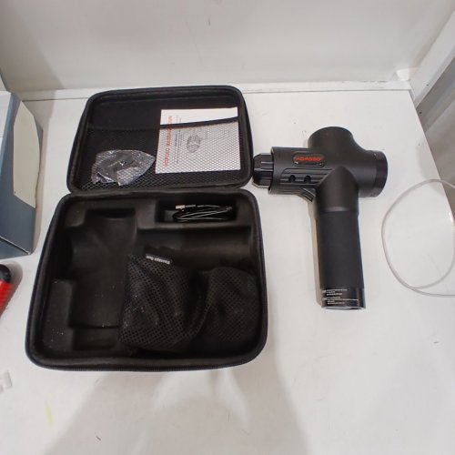 HOPOSO MASSAGE GUN DEEP TISSUE PERCUSSION MASSAGER 30 SPEED LEVEL - 8 MASSAGE HEADS- 4800RPM MAX -BLACK (MODEL: YL-MG001) image 3