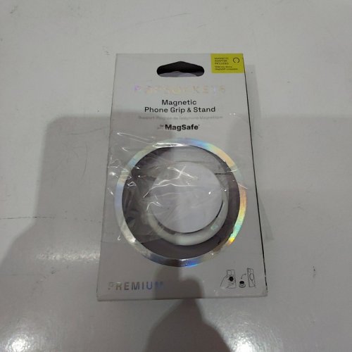 SELF ADHESIVE PHONE GRIP AND STAND - WHITE image 3