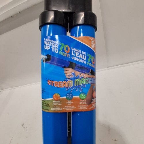 STREAM MACHINE: WATER SPORTS DOUBLE BARREL WATER LAUNCHER - 24" - BLUE (MODEL: 1993676) image 4