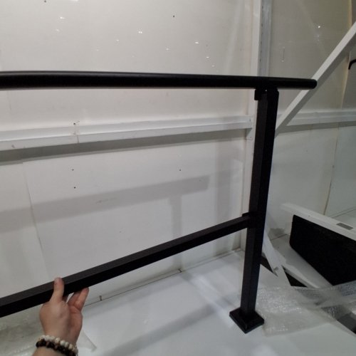 2PK OUTDOOR STAIR HAND RAILS - 48" - BLACK (MODEL: TYGPS-48-2PCS) image 6