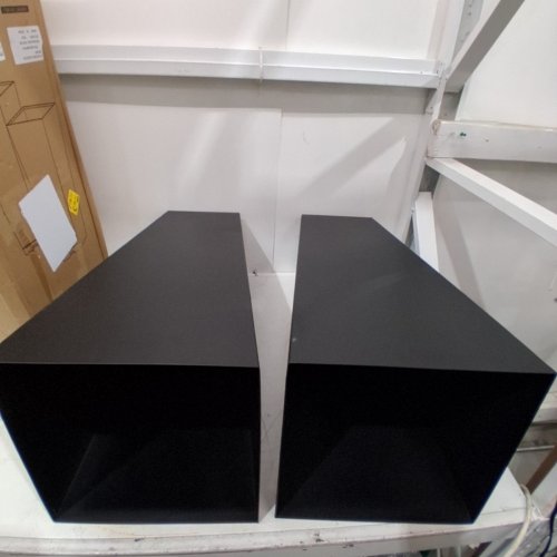 2PK KOL GARDEN LARGE METAL GALVANIZED STEEL TAPERED PLANTER SET - 28" - BLACK - (MODEL: G884B01) image 3