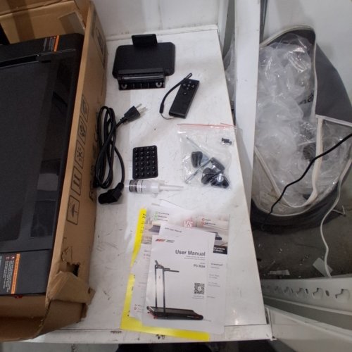 SPERAX P3PRO WALKING VIBRATION APP COMPATIBLE TREADMILL WITH REMOTE - 265LBS MAX - BLACK/ORANGE (MODEL: P3 PRO-CA) image 5