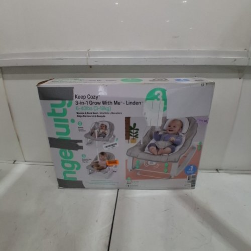 INGENUITY 3-IN-1 GROW WITH ME BOUNCER & ROCKER - 6-40 LBS - NEUTRAL (MODEL: 17499) image 5