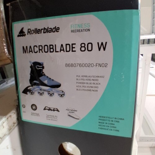 WOMENS ROLLERBLADE MACROBLADE 80 W- 5-5.5- BLUE/BLACK (STYLE: 86B0760020FN02) image 5