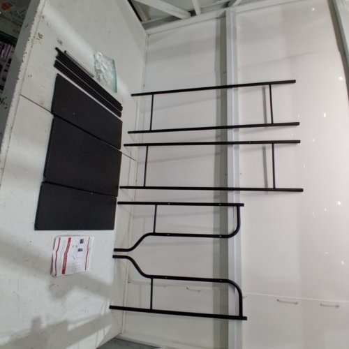 OVER THE TOILET 3 TIER SHELF STORAGE ORGANIZER KIT - 60" X 18" - BLACK image 3