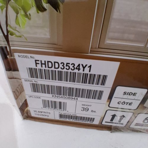 FRIGIDAIRE DEHUMIDIFIER WITH WI-FI APP CONTROL - 35 PINTS - WHITE (MODEL: FHDD3534Y1) image 2