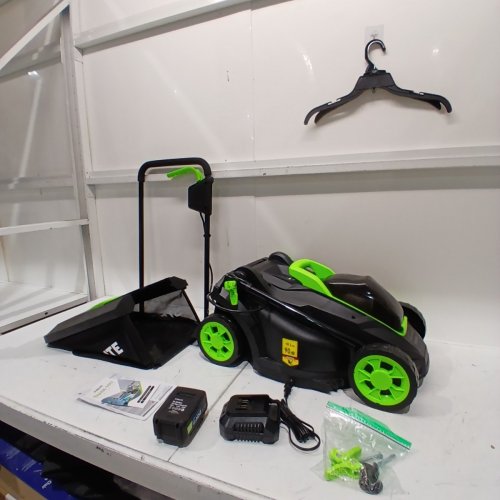 STEELITE CORDLESS ELECTRIC LAWN MOWER - 5-POSITION HEIGHT ADJUSTMENT WITH 8 GALLON GRASS BAG - BATTERY AND CHARGER INCLUDED - 13'' - 21V - ( MODEL: ‎DG500 ) image 3