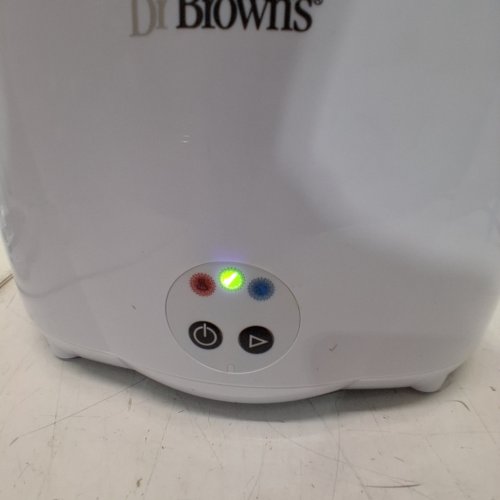 DR BROWNS NATURAL FLOW DELUXE BOTTLE STERILIZER ELECTRIC STEAM SYSTEM - STERILIZES 6 BOTTLES AT ONCE - WHITE (MODEL: AC045) image 2